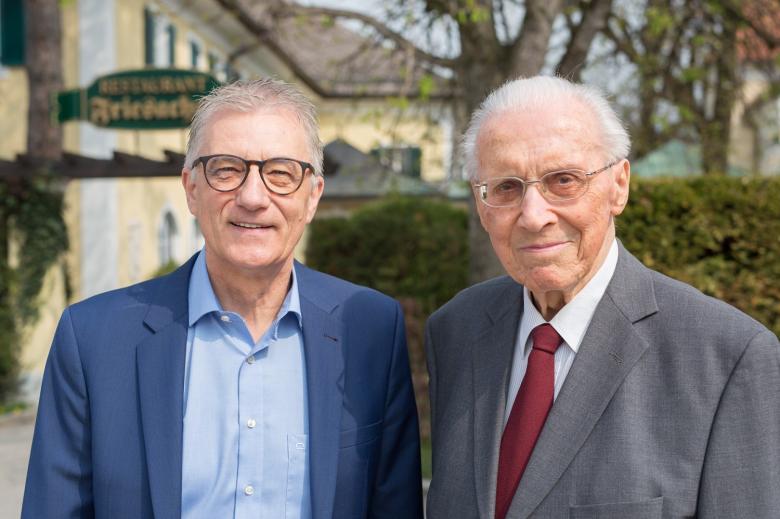 Walter Steidl mit Herbert Moritz